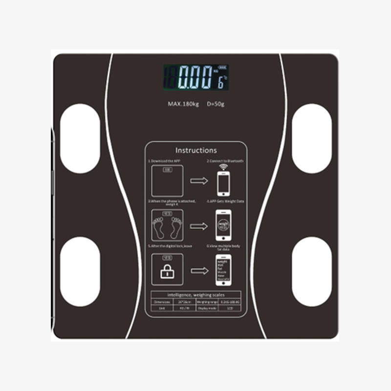 Digital bluetooth lcd display bathroom weight smart electronic body fat composition weighing scale